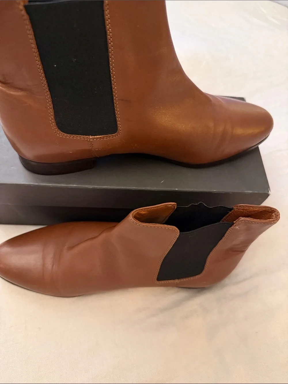 J.Crew Women’s Brown Leather Chelsea Boots